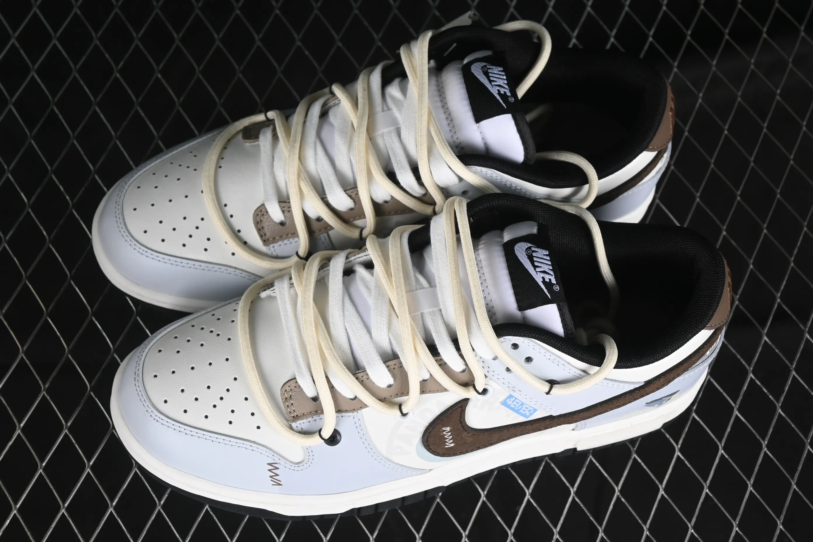 All categories Nk SB Dunk series Nk SB Dunk Low low-top sneakers Nk Dunk Low Panda Prank Heartbeat Email Xinwei Mi Blue Brown SB low-top casual sneakers DD1391-100